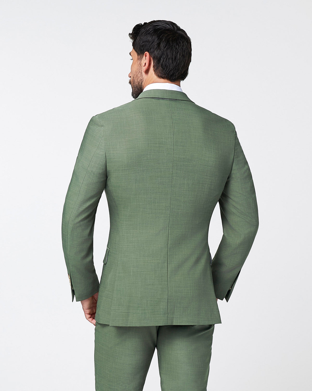 State & Liberty - Athletic Fit Stretch Blazer - Heathered Forest Green