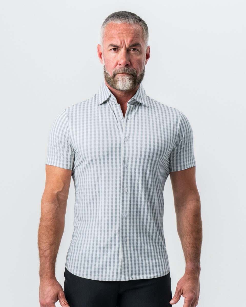 State & Liberty - "The Strudwick" Light Olive & White Check