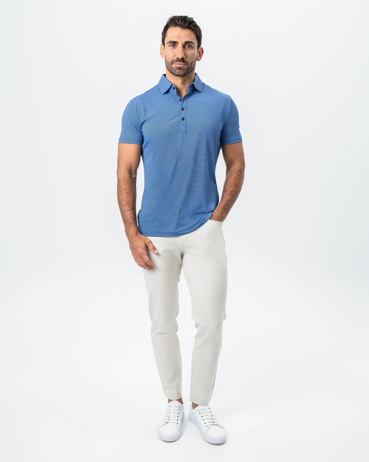 State & Liberty - "The Luke" Blue Mini Crown Check