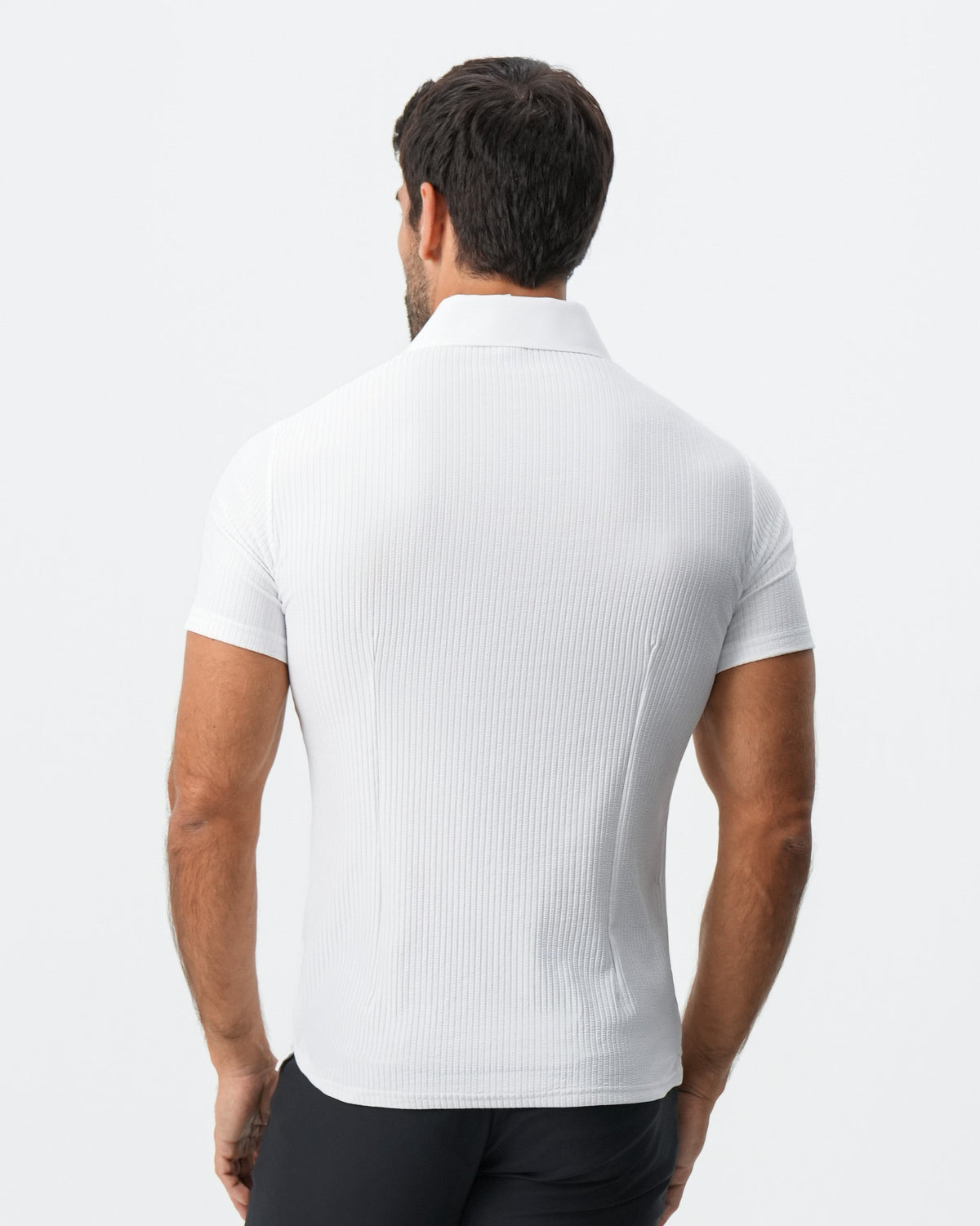 State & Liberty - Seersucker Polo - White