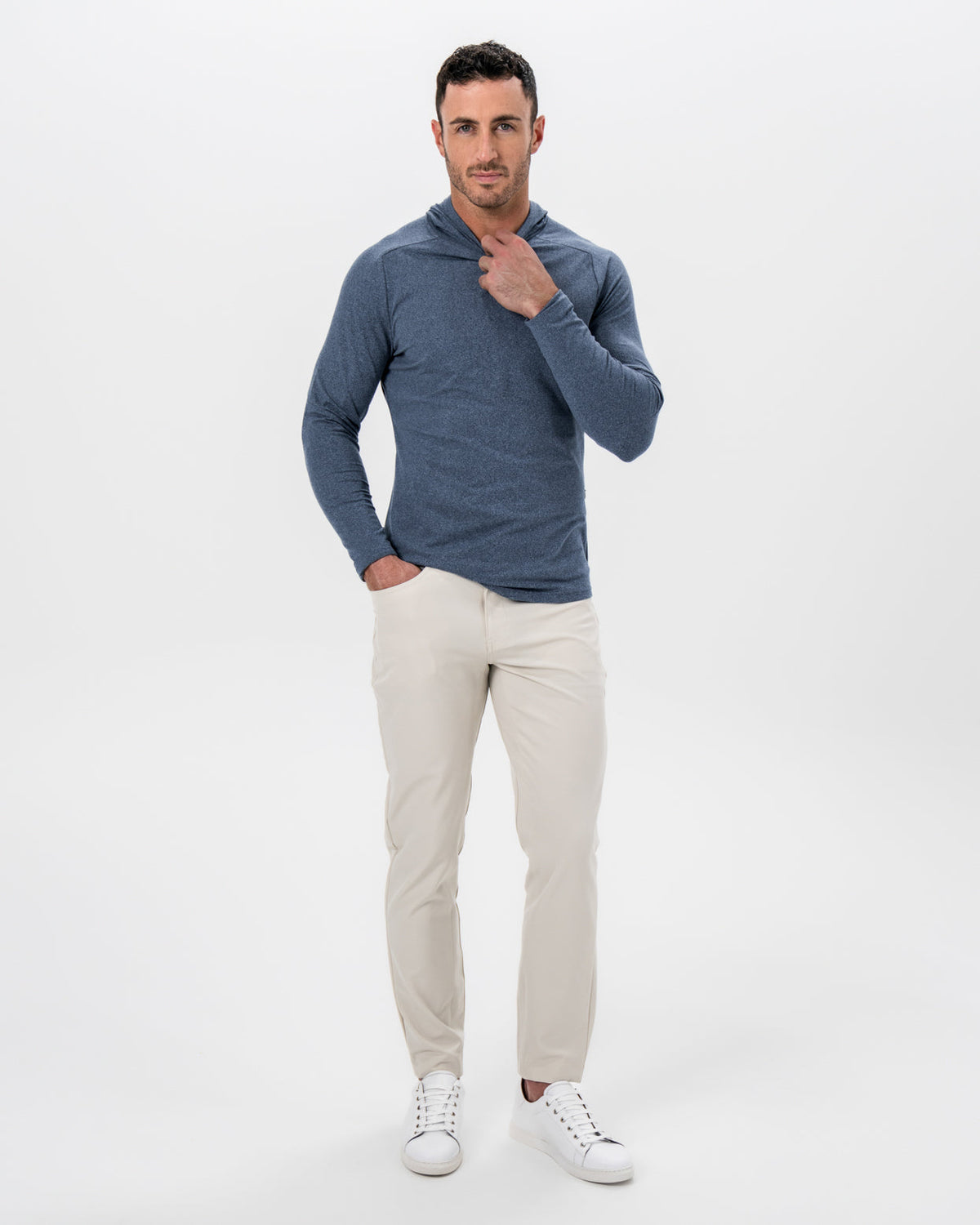 State & Liberty - Brushed Hoodie - Heathered Navy