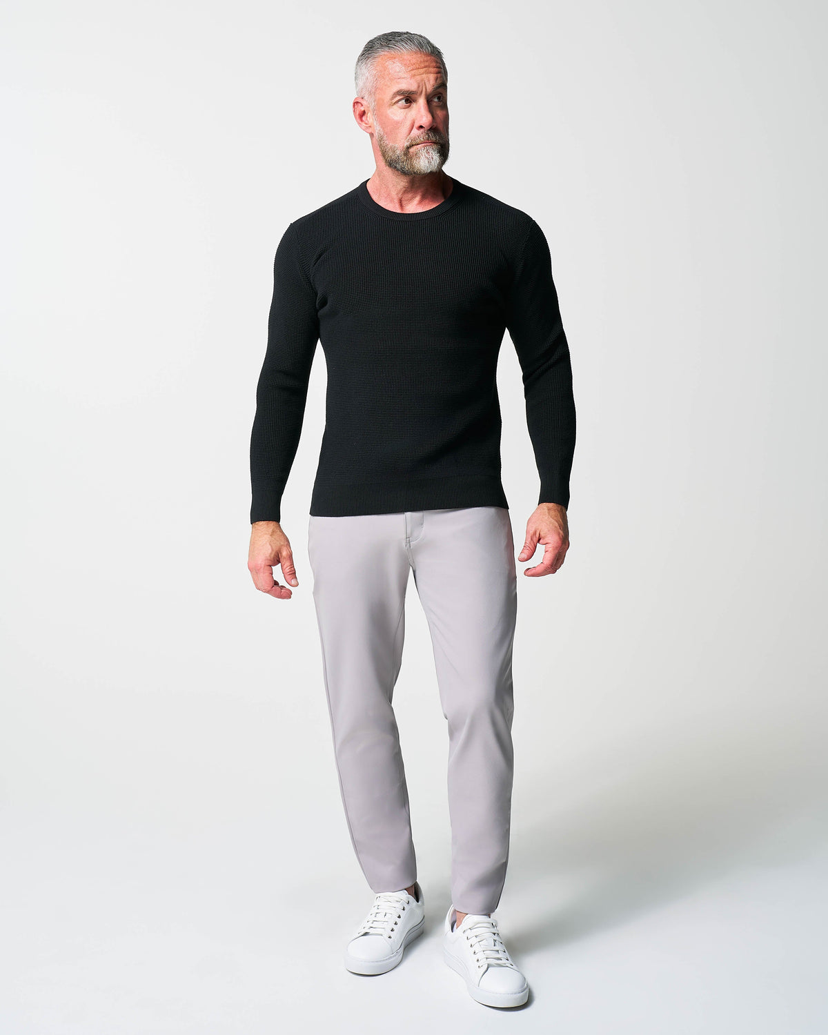 State & Liberty - Heavy Knit Crewneck - Black