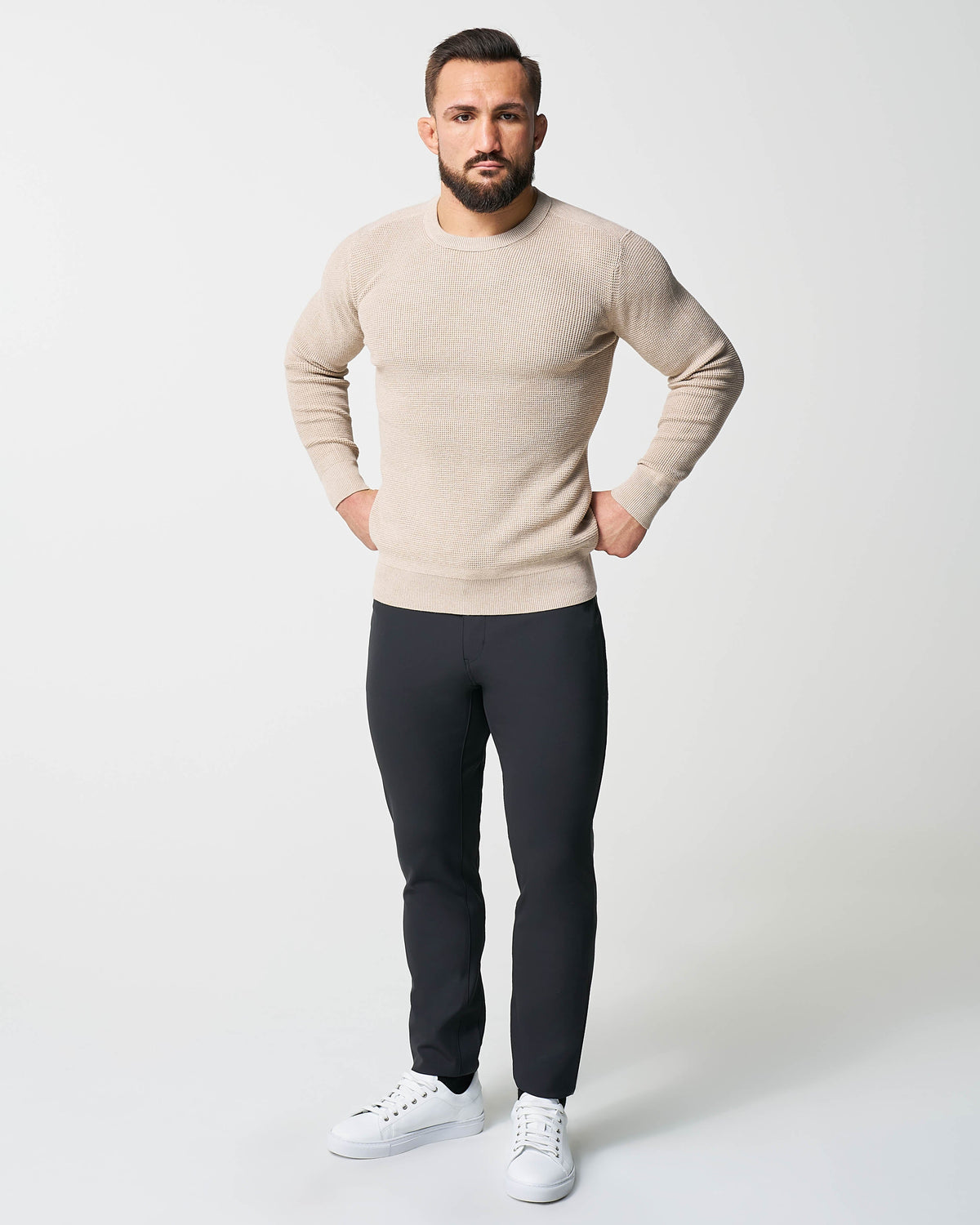 State & Liberty - Heavy Knit Crewneck - Tan