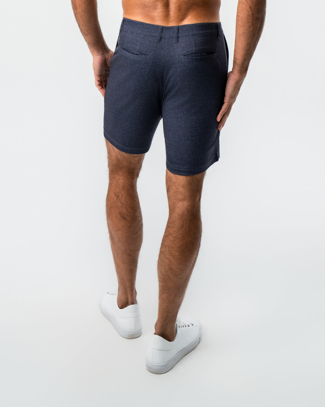 State & Liberty - Brushed Athletic Fit Short - Textured Navy