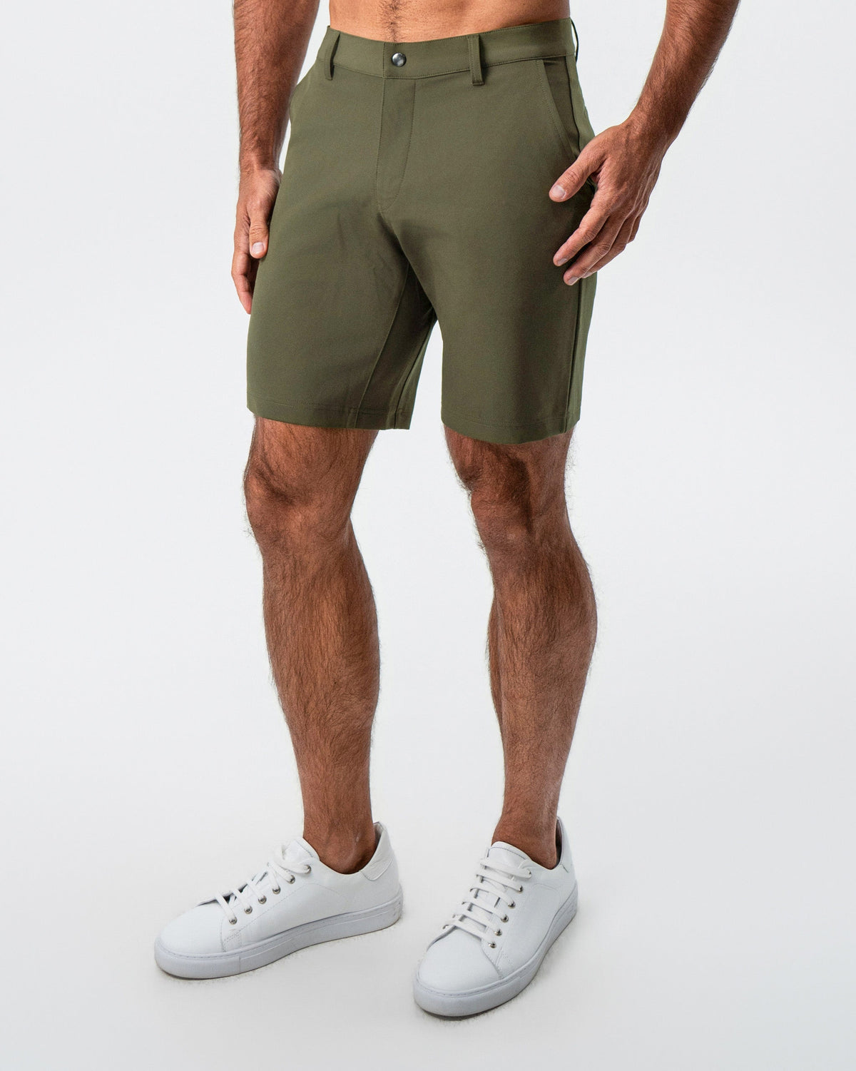 State & Liberty - Athletic Fit Shorts - Olive