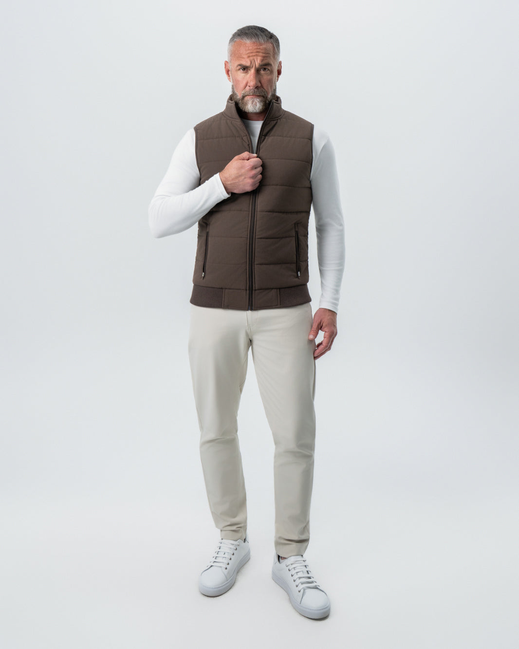 State & Liberty - Down Vest - Brown