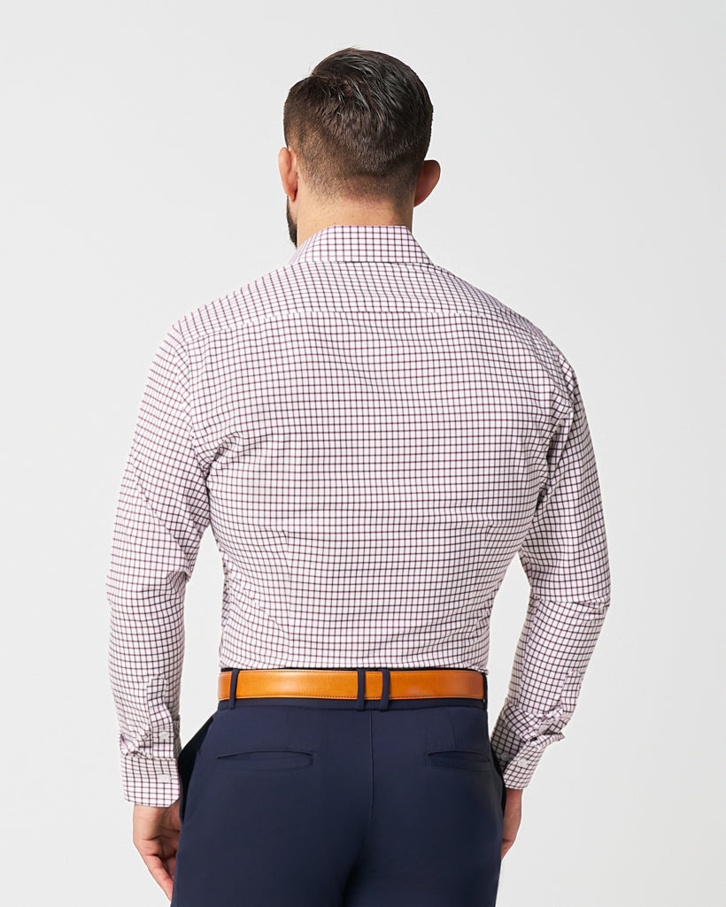 State & Liberty - "The Maurice" Maroon Windowpane