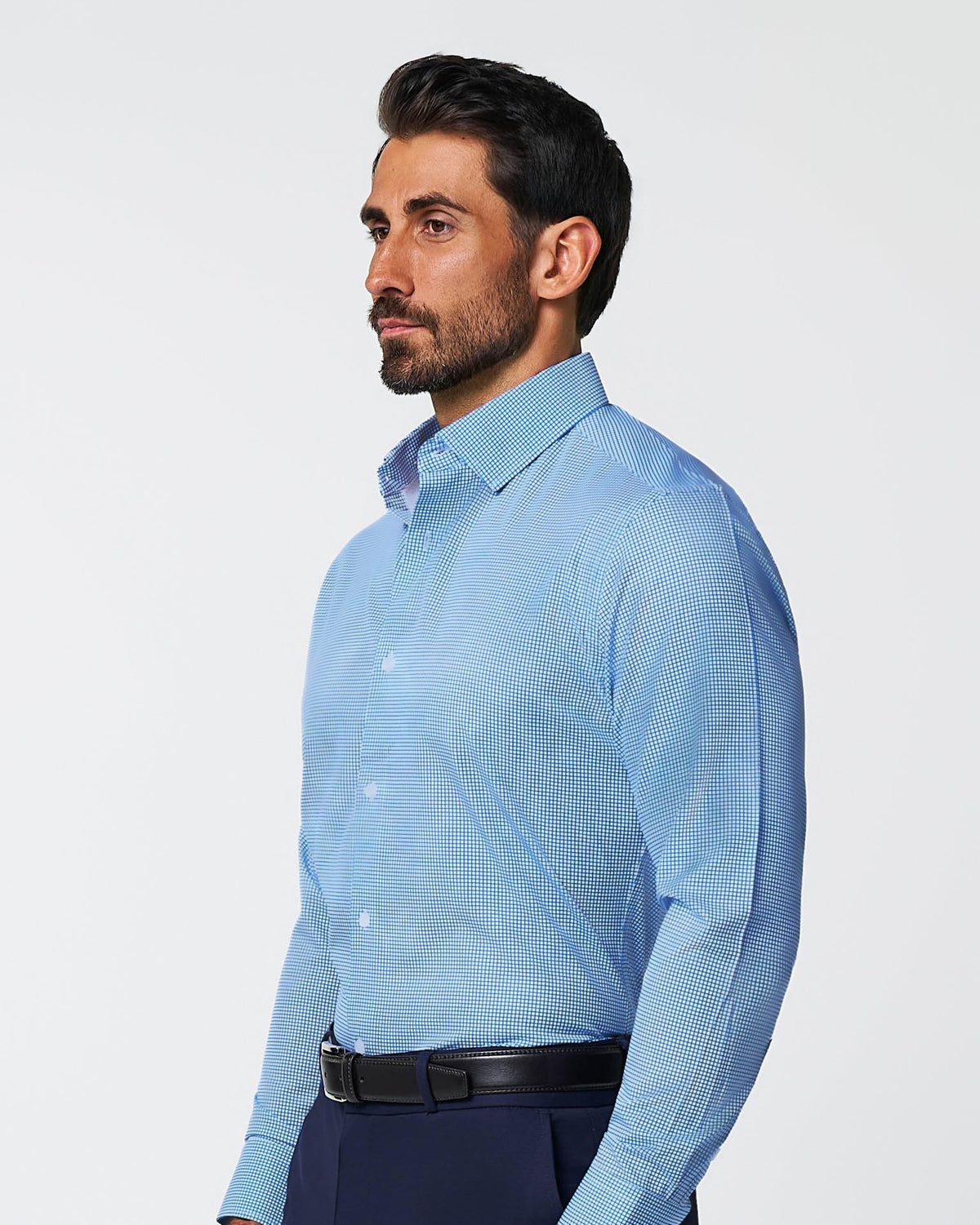 State & Liberty - "The Meram" Blue Windowpane