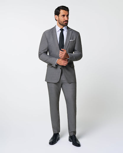 State & Liberty - Athletic Fit Stretch Suit - Heathered Grey