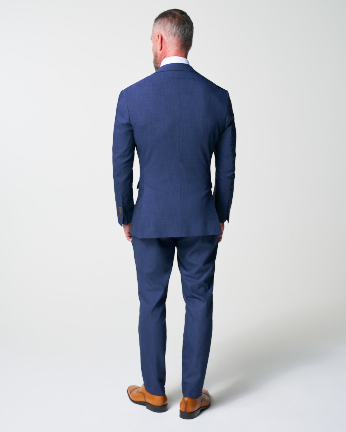 State & Liberty - Athletic Fit Stretch Suit - Heathered Navy