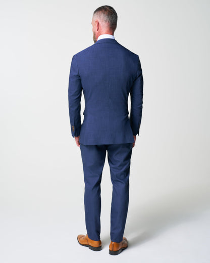 State & Liberty - Athletic Fit Stretch Suit - Heathered Navy