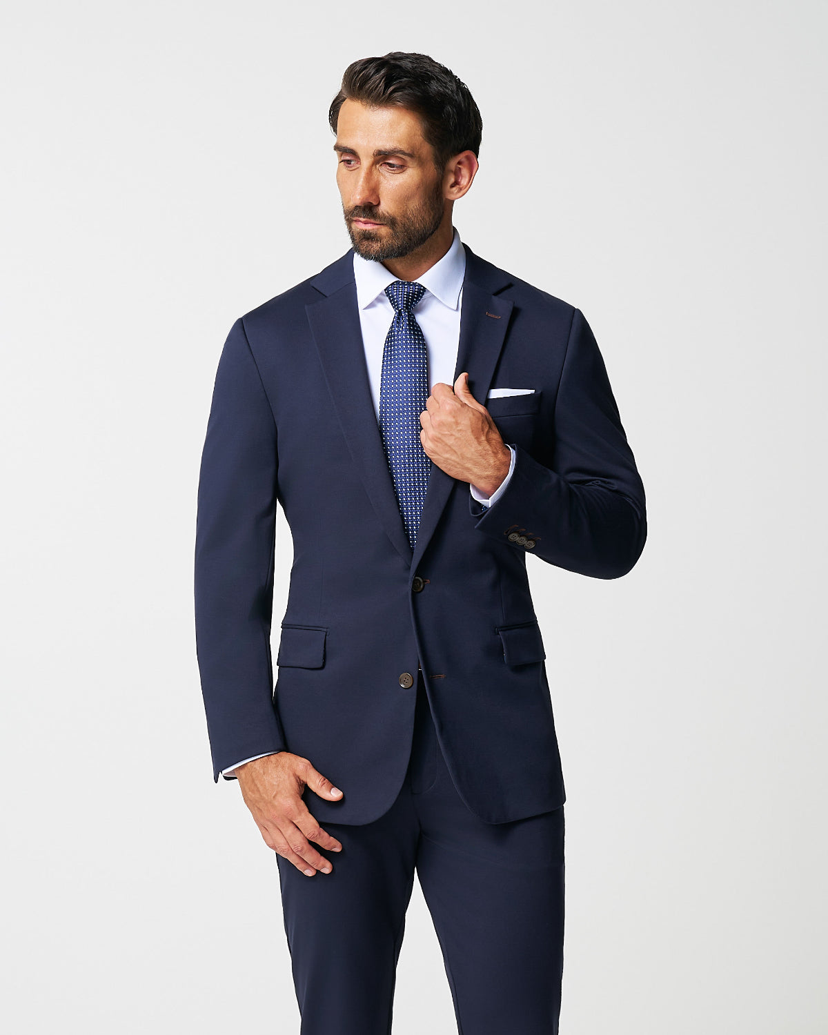 State & Liberty - Athletic Fit Stretch Suit - Navy