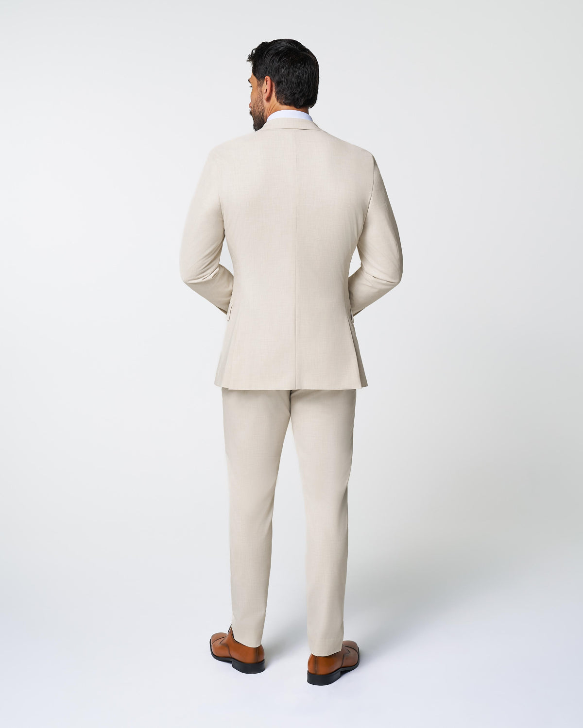 State & Liberty - Athletic Fit Stretch Suit - Lightweight Heathered Bamboo