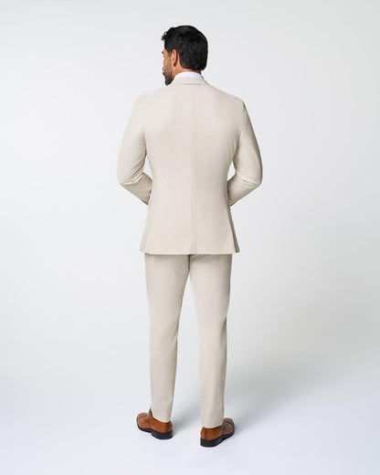State & Liberty - Athletic Fit Stretch Suit - Lightweight Heathered Bamboo