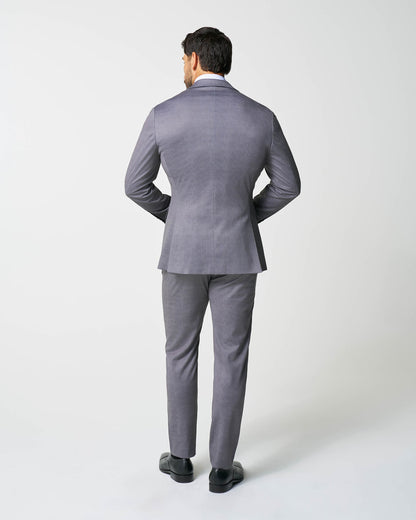 State & Liberty - Athletic Fit Stretch Suit - Shadow Grey Plaid