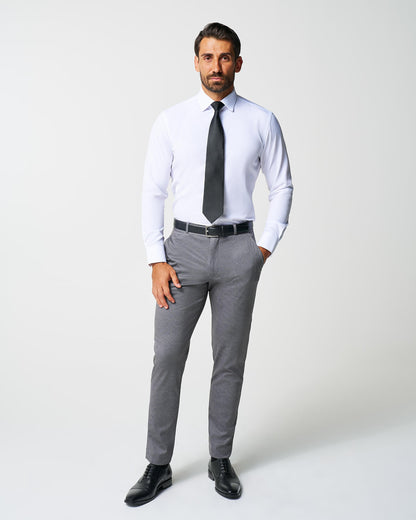 State & Liberty - Athletic Fit Stretch Suit - Shadow Grey Plaid