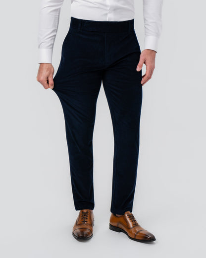 State & Liberty - Unstructured Corduroy Suit - Dark Navy