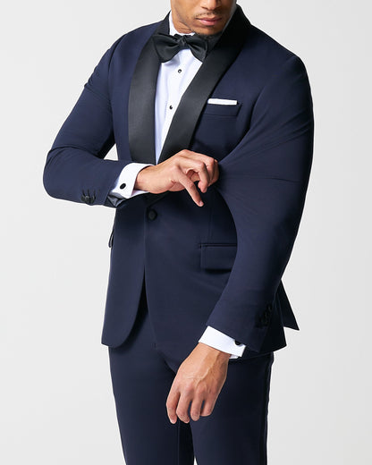 State & Liberty - Athletic Fit Stretch Tuxedo - Navy with Shawl Lapel