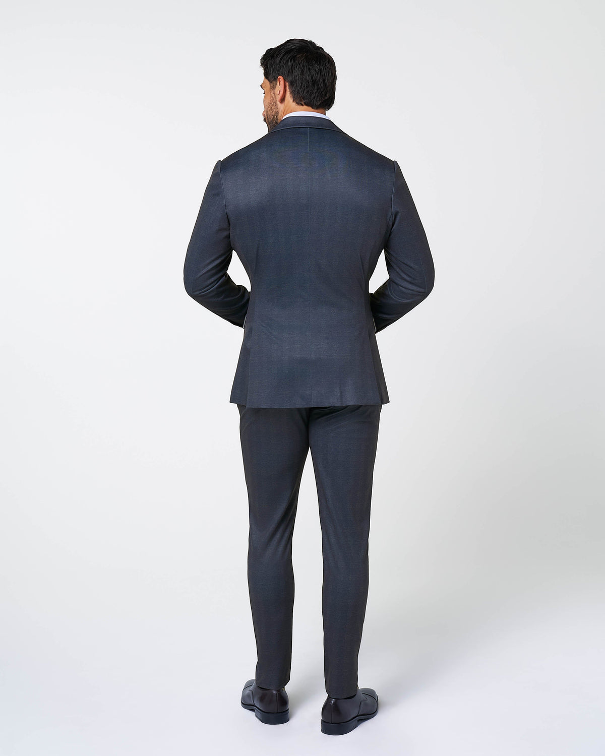 State & Liberty - Athletic Fit Stretch Suit - Midnight Navy Plaid