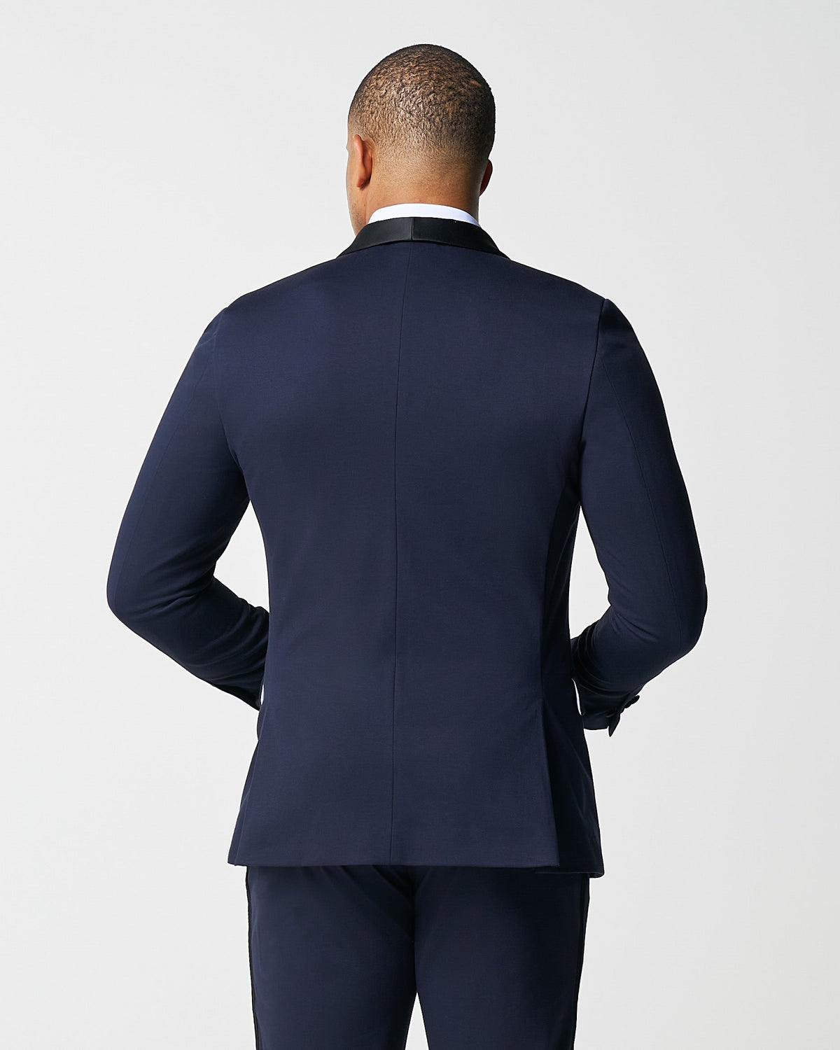 State & Liberty - Athletic Fit Stretch Tuxedo Jacket - Navy with Shawl Lapel