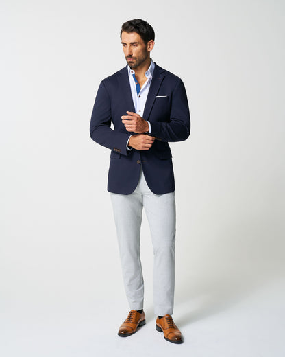 State & Liberty - Athletic Fit Stretch Blazer - Navy