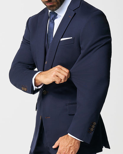 State & Liberty - Athletic Fit Stretch Blazer - Navy