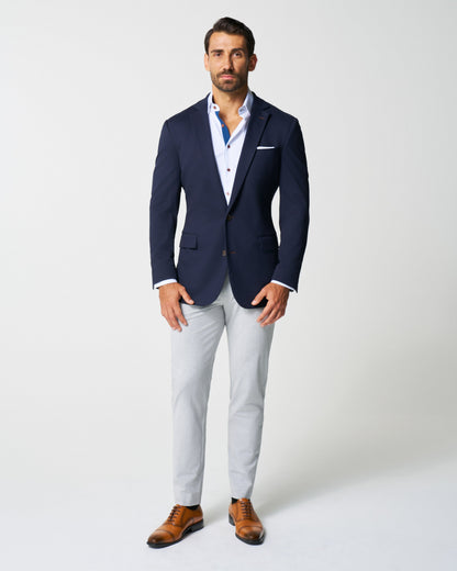State & Liberty - Athletic Fit Stretch Blazer - Navy