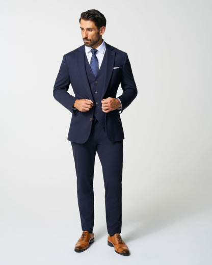 State & Liberty - Athletic Fit Stretch Blazer - Navy