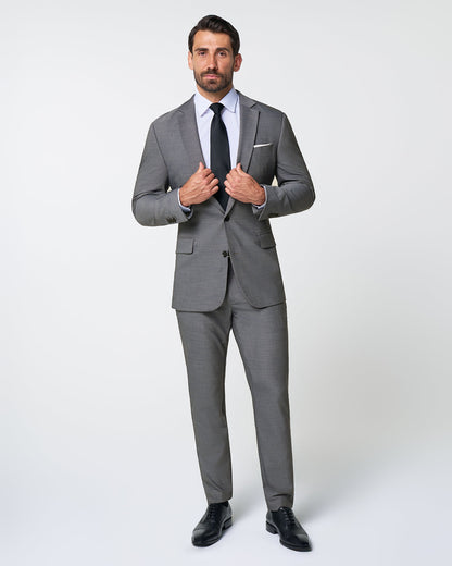 State & Liberty - Athletic Fit Stretch Blazer - Heathered Grey