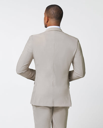 State & Liberty - Athletic Fit Stretch Blazer - Heathered Stone