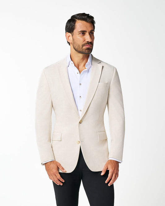 State & Liberty - Athletic Fit Stretch Blazer - Lightweight Heathered Bamboo