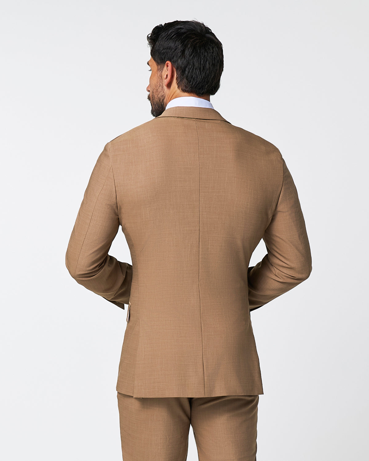 State & Liberty - Athletic Fit Stretch Blazer - Heathered Cappuccino