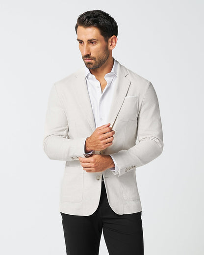 State & Liberty - Unstructured Linen Blazer - Cream