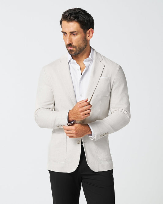 State & Liberty - Unstructured Linen Blazer - Cream
