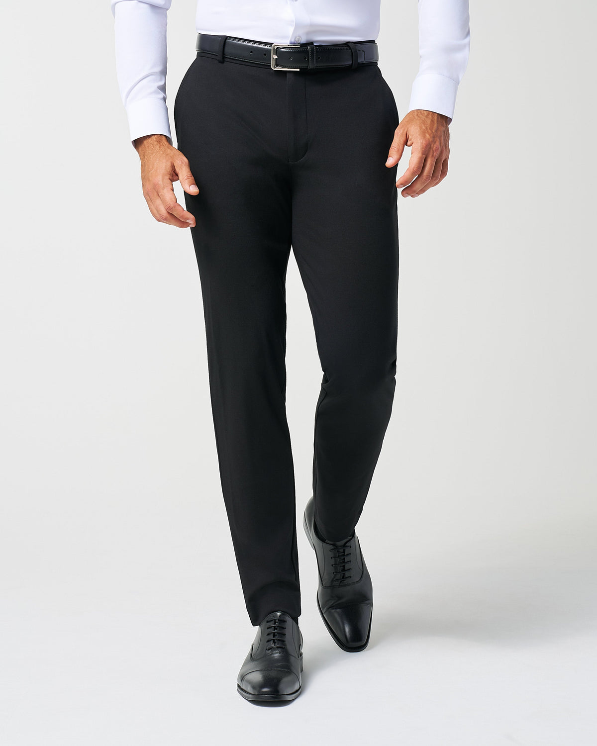 State & Liberty - Athletic Fit Stretch Suit Pants - Black