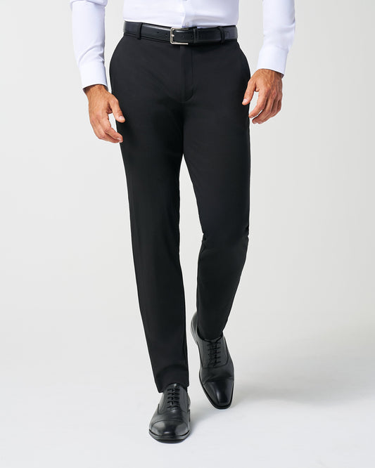 State & Liberty - Athletic Fit Stretch Suit Pants - Black