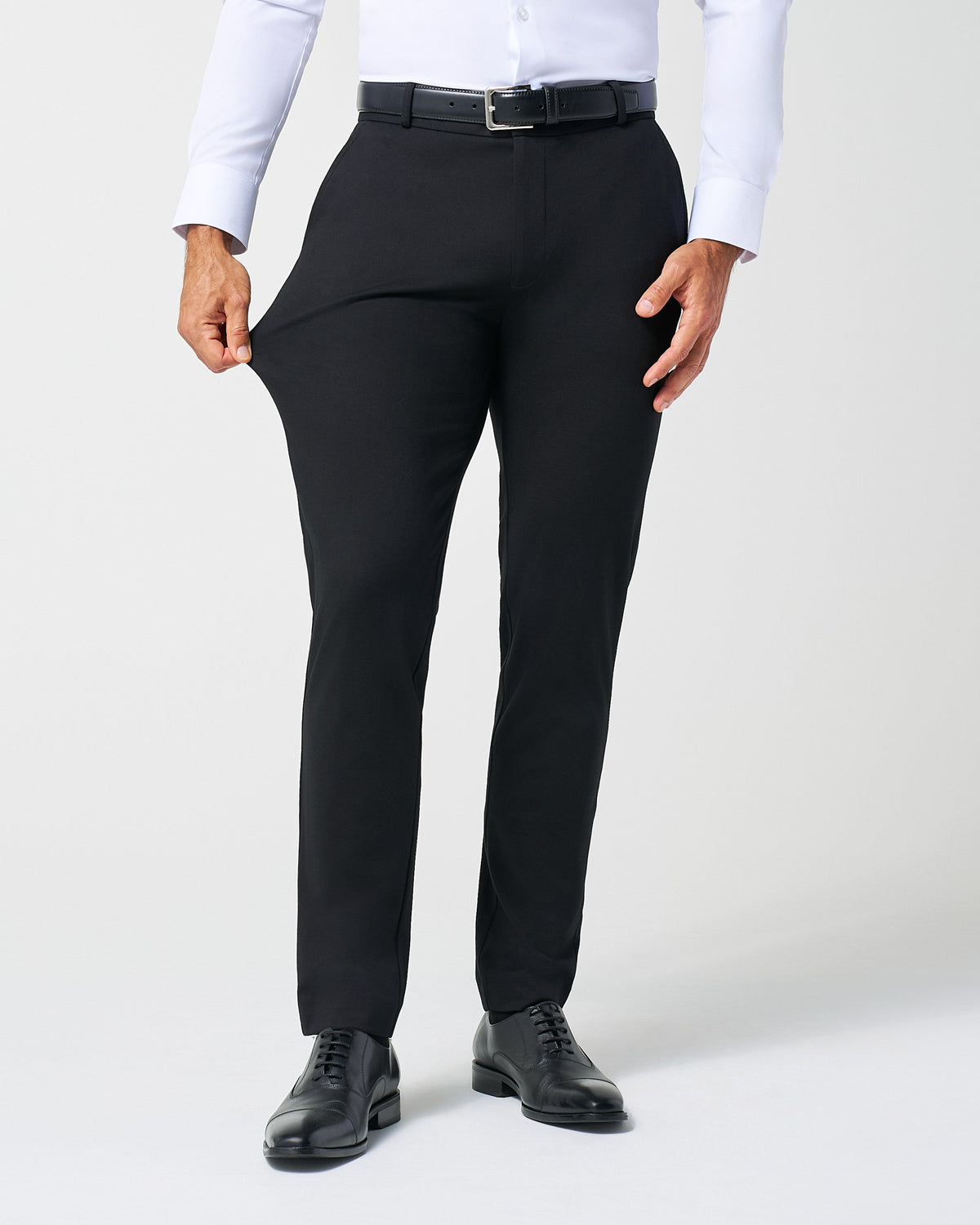 State & Liberty - Athletic Fit Stretch Suit Pants - Black