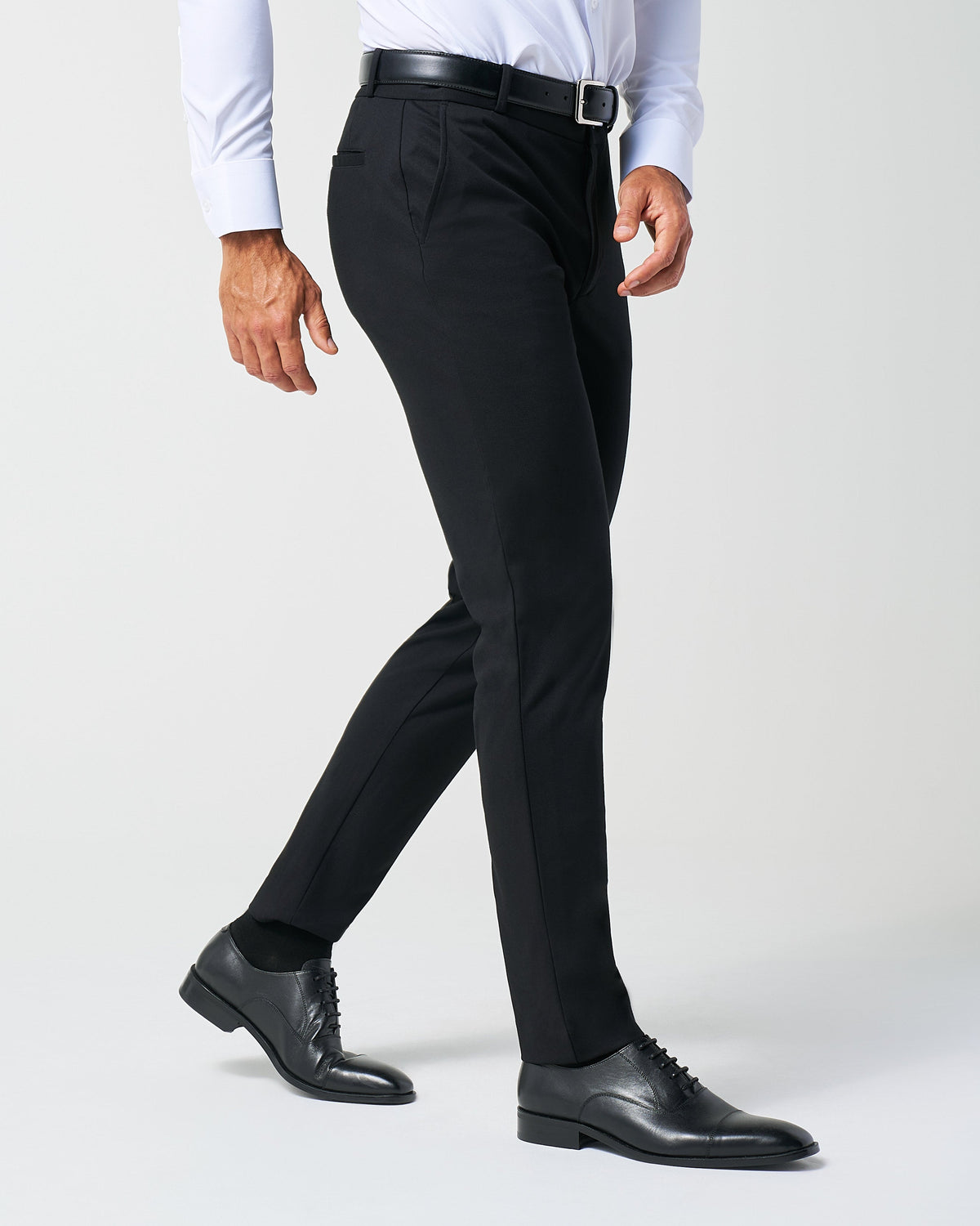 State & Liberty - Athletic Fit Stretch Suit Pants - Black