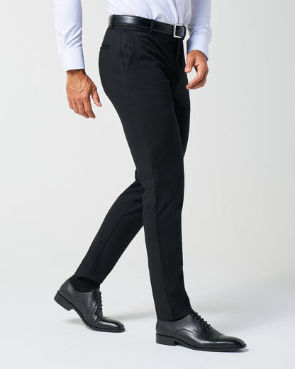 State & Liberty - Athletic Fit Stretch Suit Pants - Black