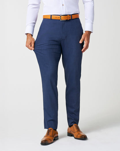 State & Liberty - Athletic Fit Stretch Suit Pants - Heathered Navy