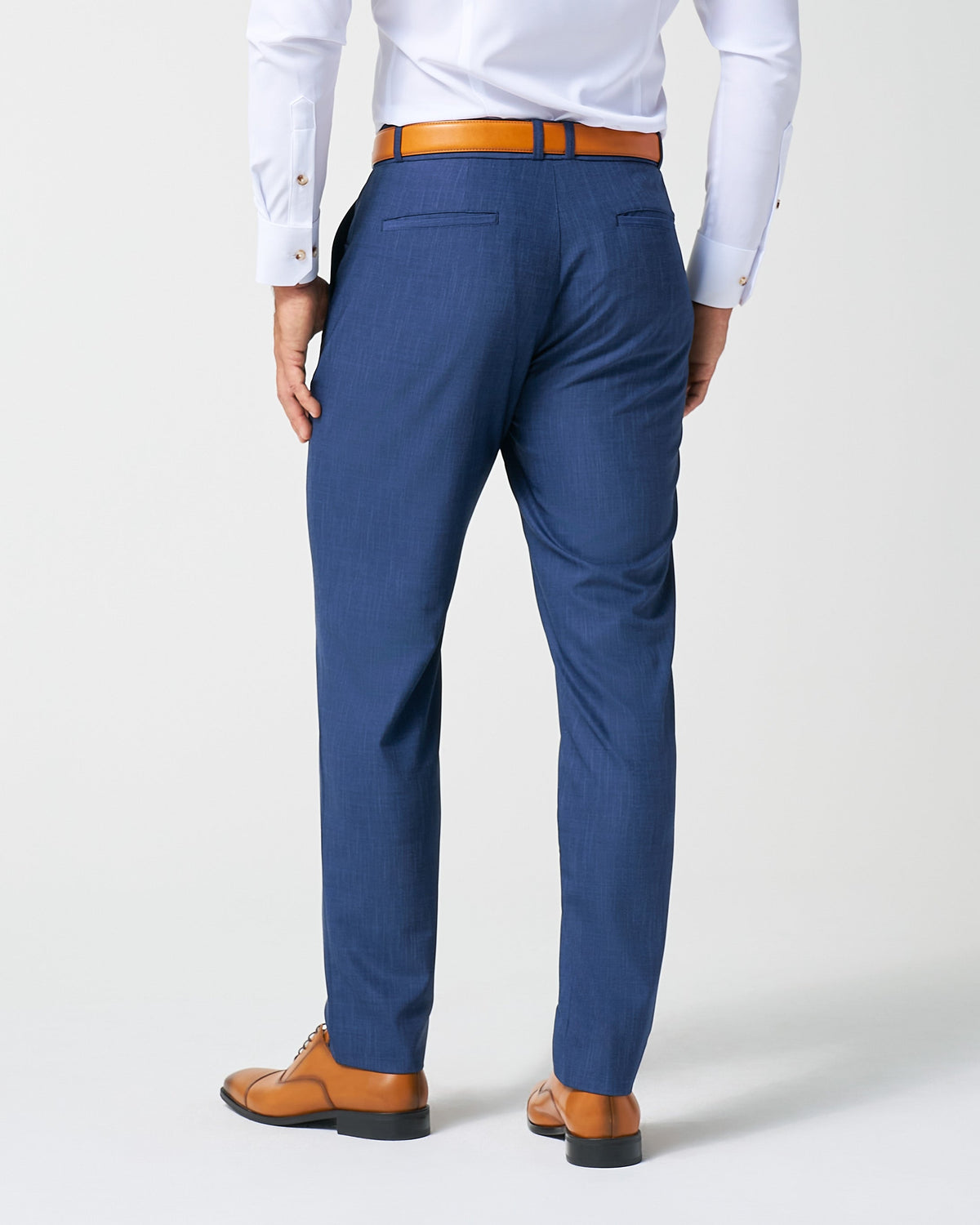 State & Liberty - Athletic Fit Stretch Suit Pants - Heathered Navy