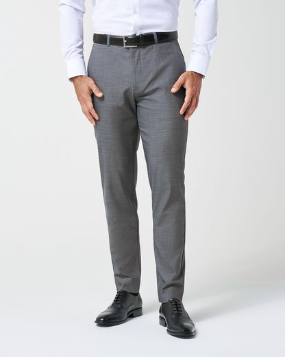 State & Liberty - Athletic Fit Stretch Suit Pants - Heathered Grey
