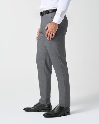 State & Liberty - Athletic Fit Stretch Suit Pants - Heathered Grey