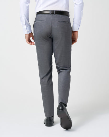 State & Liberty - Athletic Fit Stretch Suit Pants - Heathered Grey