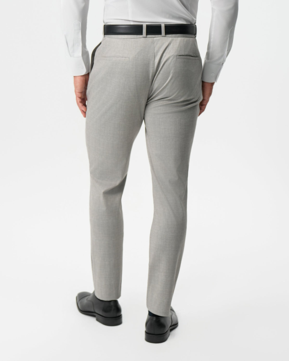 State & Liberty - Athletic Fit Stretch Pants - Stone Crosshatch