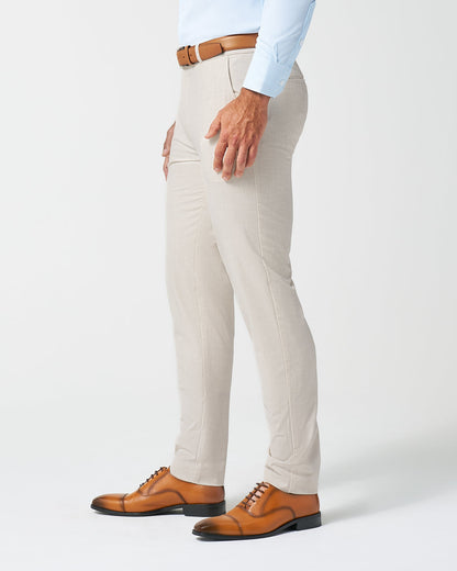 State & Liberty - Athletic Fit Stretch Suit Pants - Lightweight Heathered Bamboo