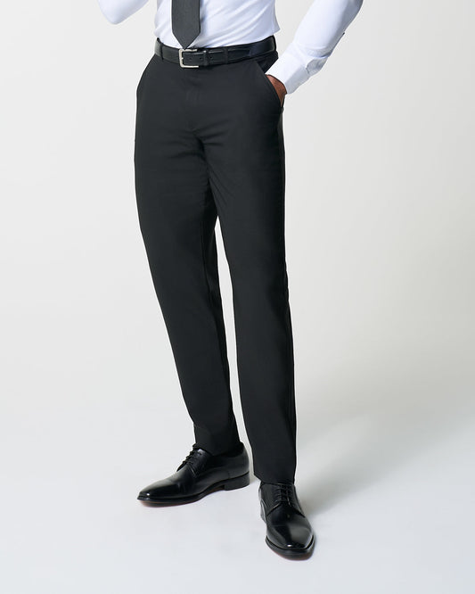 State & Liberty - Athletic Fit Stretch Suit Pants - Heathered Black