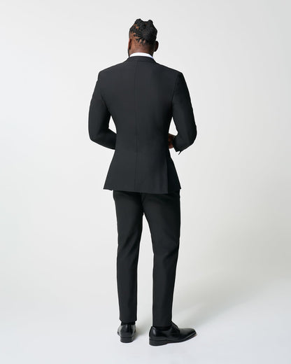 State & Liberty - Athletic Fit Stretch Suit Pants - Heathered Black
