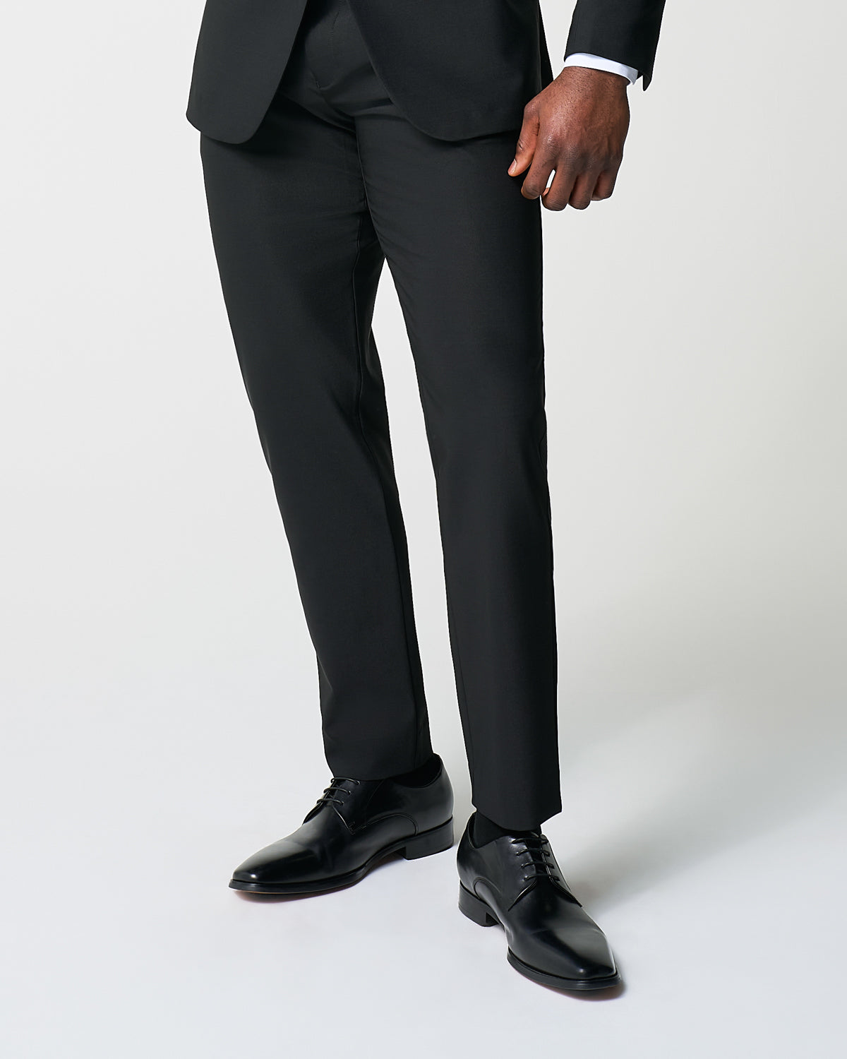 State & Liberty - Athletic Fit Stretch Suit Pants - Heathered Black