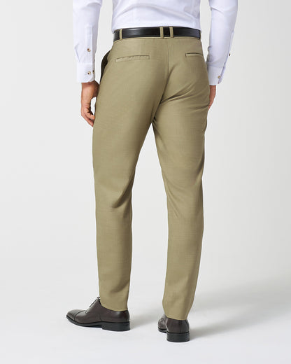State & Liberty - Athletic Fit Stretch Suit Pants - Heathered Olive
